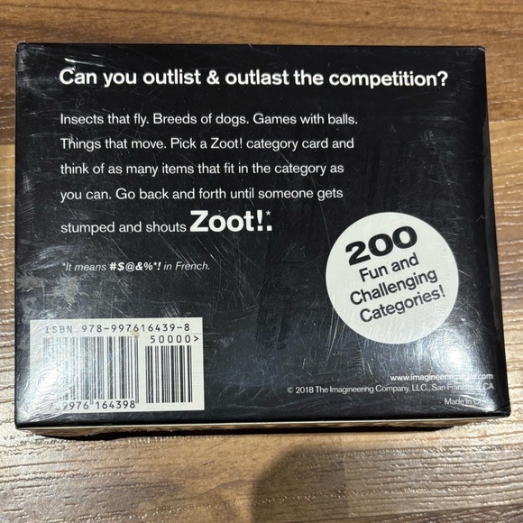 NWT Zoot! Game - Picture 2 of 2